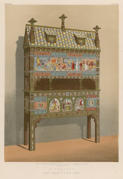 Ein Kabinett von Messrs Harland und Fisher, London von English School