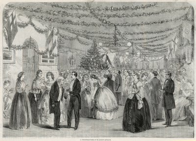 Ein Weihnachtsbaum im St. Lukes Asylum von English School