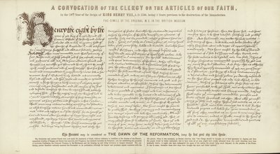Eine Versammlung des Klerus über die Artikel unseres Glaubens (Druck) von English School