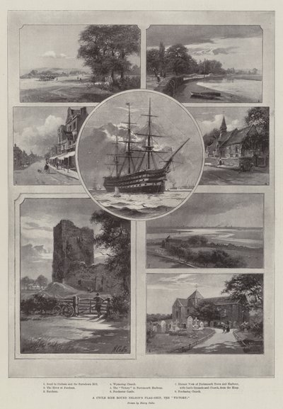 Eine Radtour um Nelsons Flaggschiff, die "Victory" von English School