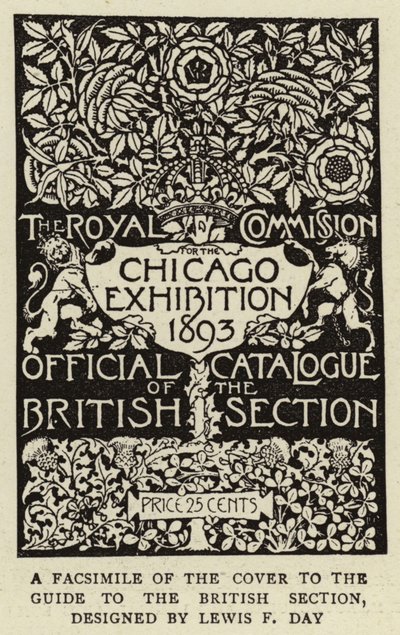 Faksimile des Covers zum Führer durch die britische Sektion (Gravur) von English School