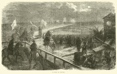 Eine weiße Fahne, Dezember 1870 von English School