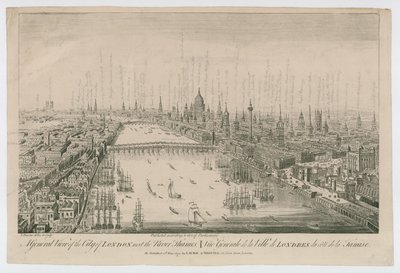 Eine Gesamtansicht der Stadt London von English School