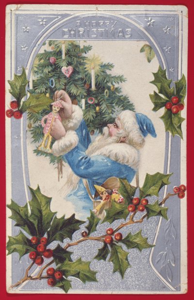 "Ein frohes Weihnachten", viktorianische Karte von English School