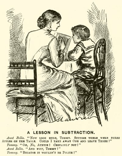Eine Lektion in Subtraktion (Stich) von English School