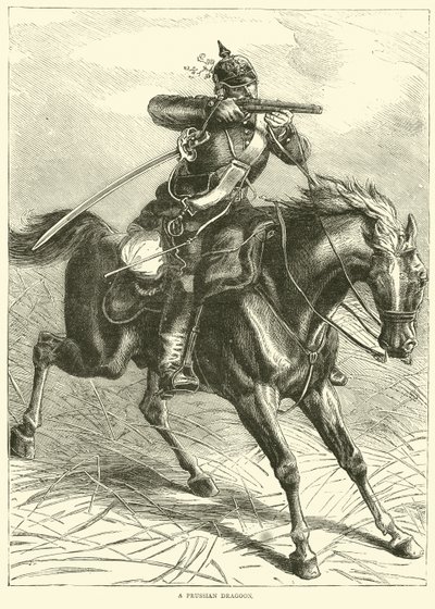 Ein preußischer Dragoner, September 1870 von English School