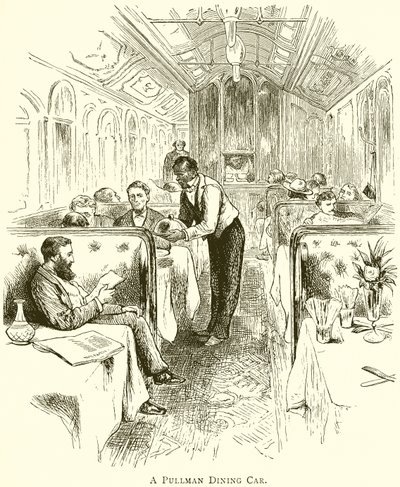 Ein Pullman-Speisewagen von English School