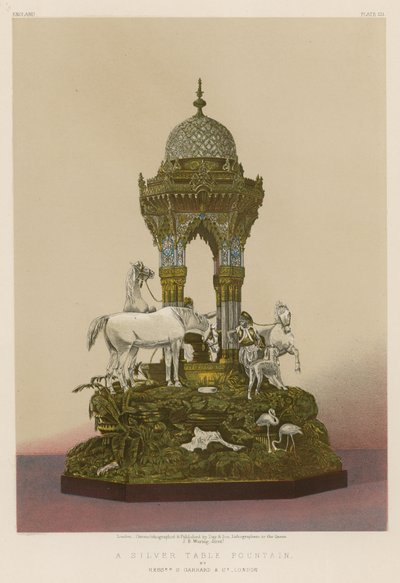 Ein silberner Tischbrunnen von Messrs S Garrard und Co, London von English School