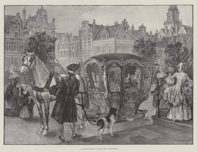 Ein Schlittenkutsch in Alt-Amsterdam (Stich) von English School