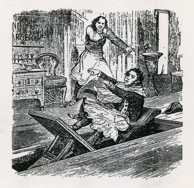Eine Perlenkette oder Der Freund der Fleet Street (1847), Britannia, Hoxton. Sweeney Todd von English School
