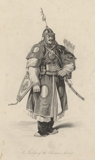 Ein Tatar der chinesischen Armee (Gravur) von English School