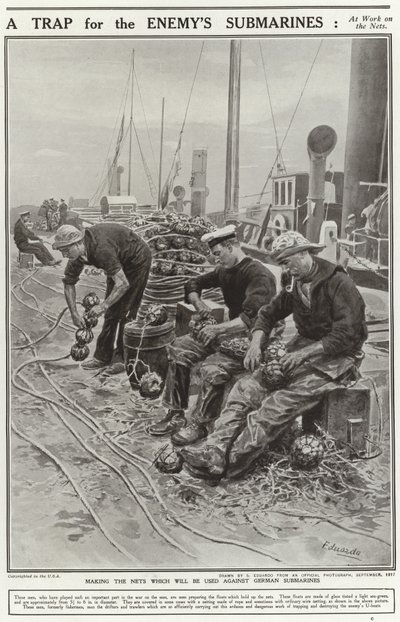 Eine Falle für die feindlichen U-Boote von English School