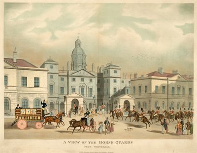 Ein Blick auf die Horse Guards, von Whitehall von English School