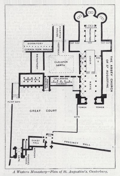 Ein westliches Kloster, Plan von St. Augustine