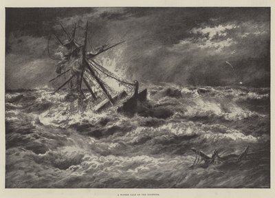 Ein Wintersturm auf den Goodwins von English School