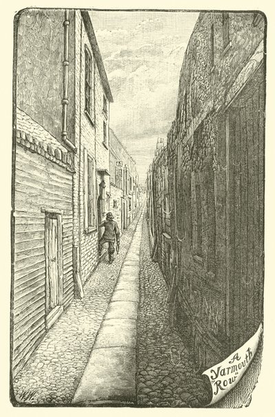 Eine Gasse in Yarmouth von English School