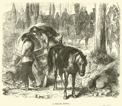 Eine Panne, November 1870 von English School