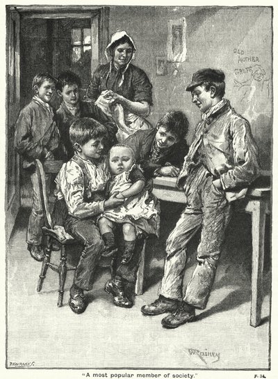 "Ein sehr beliebtes Mitglied der Gesellschaft" (Gravur) von English School