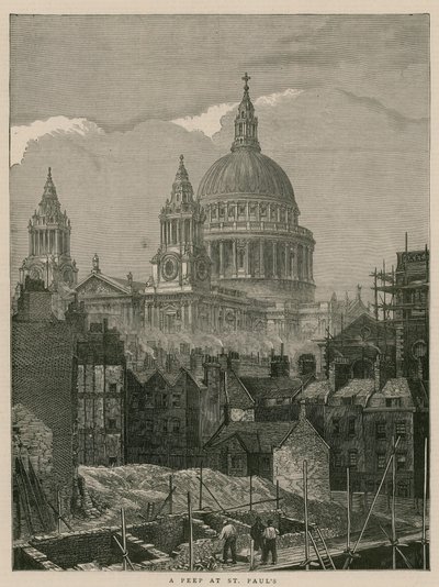 Ein Blick auf St. Pauls, London von English School