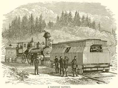 Eine Eisenbahnbatterie von English School