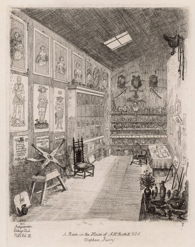 Ein Zimmer im Haus von A H Burkitt, Clapham, Surrey von English School