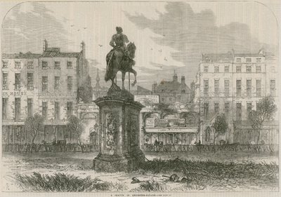 Eine Skizze im Leicester Square, London von English School