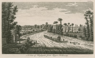 Eine Ansicht von Highgate, London, von Upper Holloway von English School