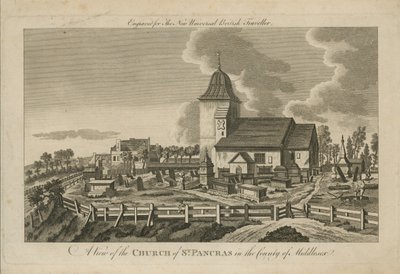 Ein Blick auf die Kirche von St. Pancras von English School