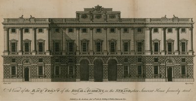 Ansicht der Rückseite der Royal Academy von English School