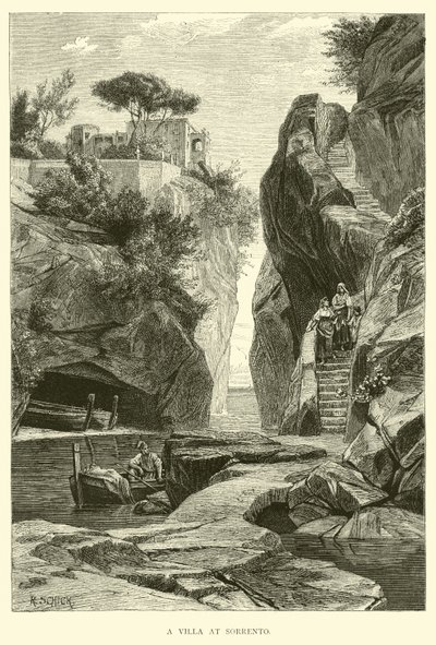 Eine Villa in Sorrent von English School