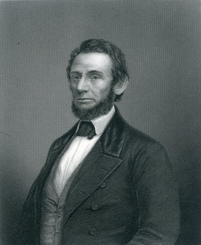 Abraham Lincoln, graviert von H. C. Balding, 19. Jahrhundert von English School