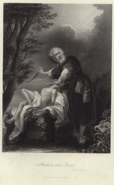 Abraham und Isaak von English School