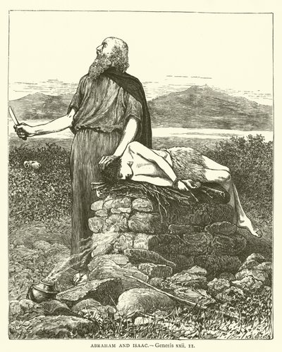 Abraham und Isaak (Genesis, xxii) von English School