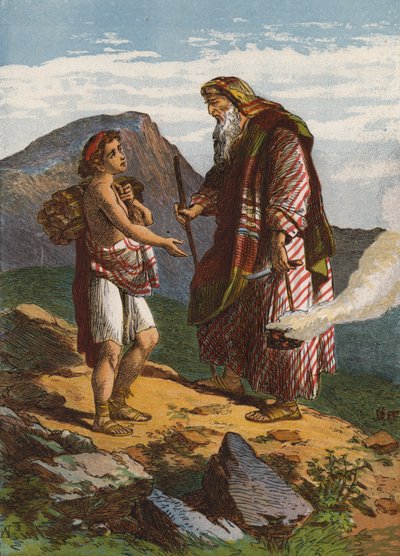 Abraham opfert Isaak von English School