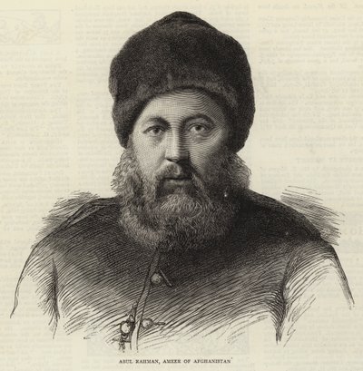 Abul Rahman, Emir von Afghanistan (Stich) von English School