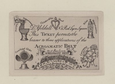 Akroamatischer Gürtel, Ticket für drei Anwendungen von English School