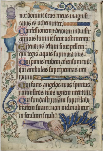 Psalm 103, mit Grotesken, aus dem 