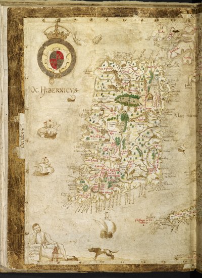 Karte von Großbritannien und Irland, aus dem 
