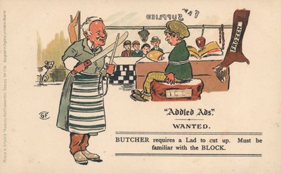Addled Ads Postkarte von English School