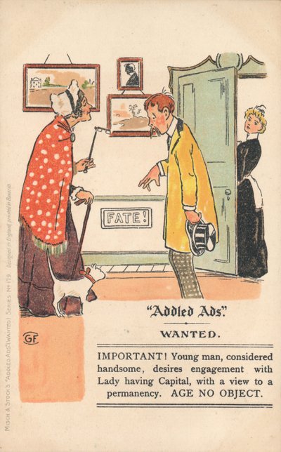 Addled Ads Postkarte von English School