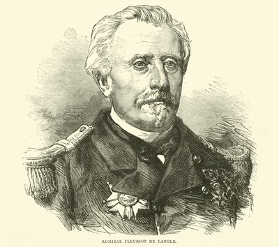 Admiral Fleuriot de Langle, November 1870 von English School