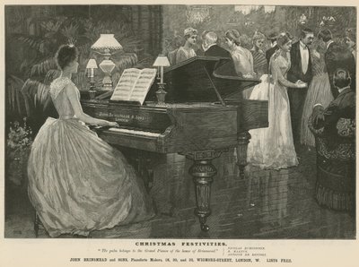 Anzeige für Klavierbauer John Brinsmead und Söhne, Wigmore Street, London von English School