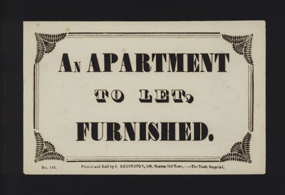 Anzeige: Ein Apartment unmöbliert zu vermieten von English School