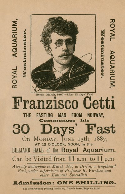 Werbung für Franzisco Cetti von English School