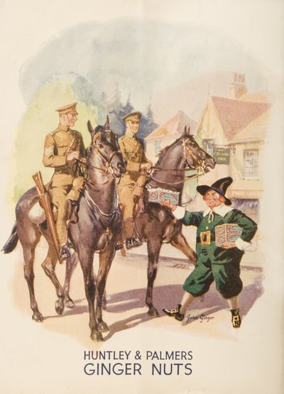 Werbung für Huntley und Palmers Ginger Nuts, 1935 von English School