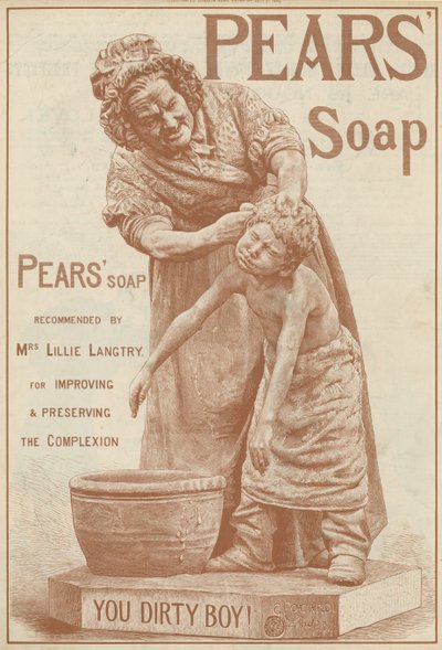 Werbung für Pears Seife von English School