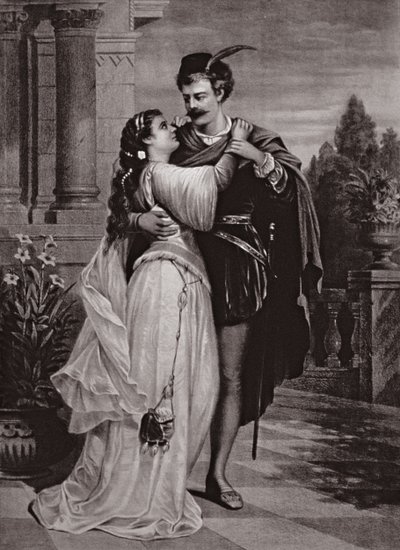 Werbung für Romeo und Julia im Opernhaus von English School