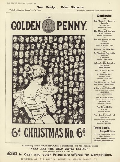 Werbung für The Golden Penny Christmas Number von English School