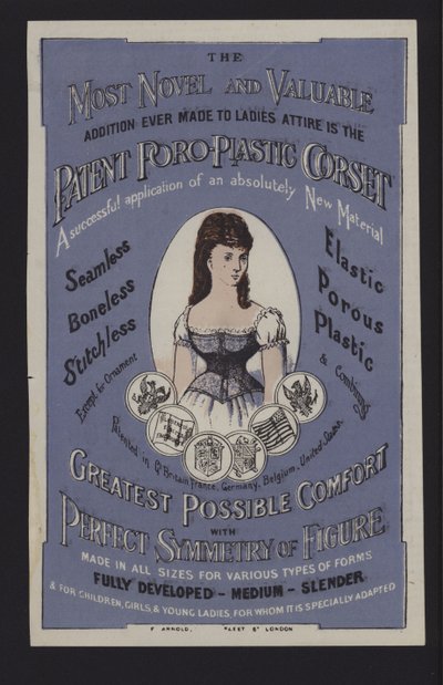 Werbung für das patentierte Poro-Plastic-Korsett von English School