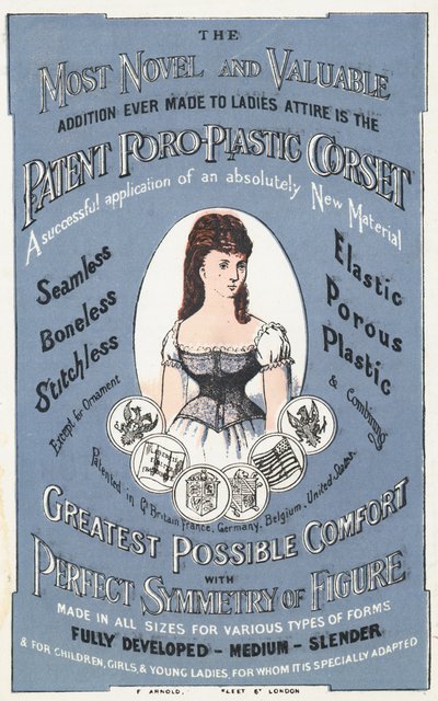 Anzeige für das patentierte Poro-Plastic Korsett von English School